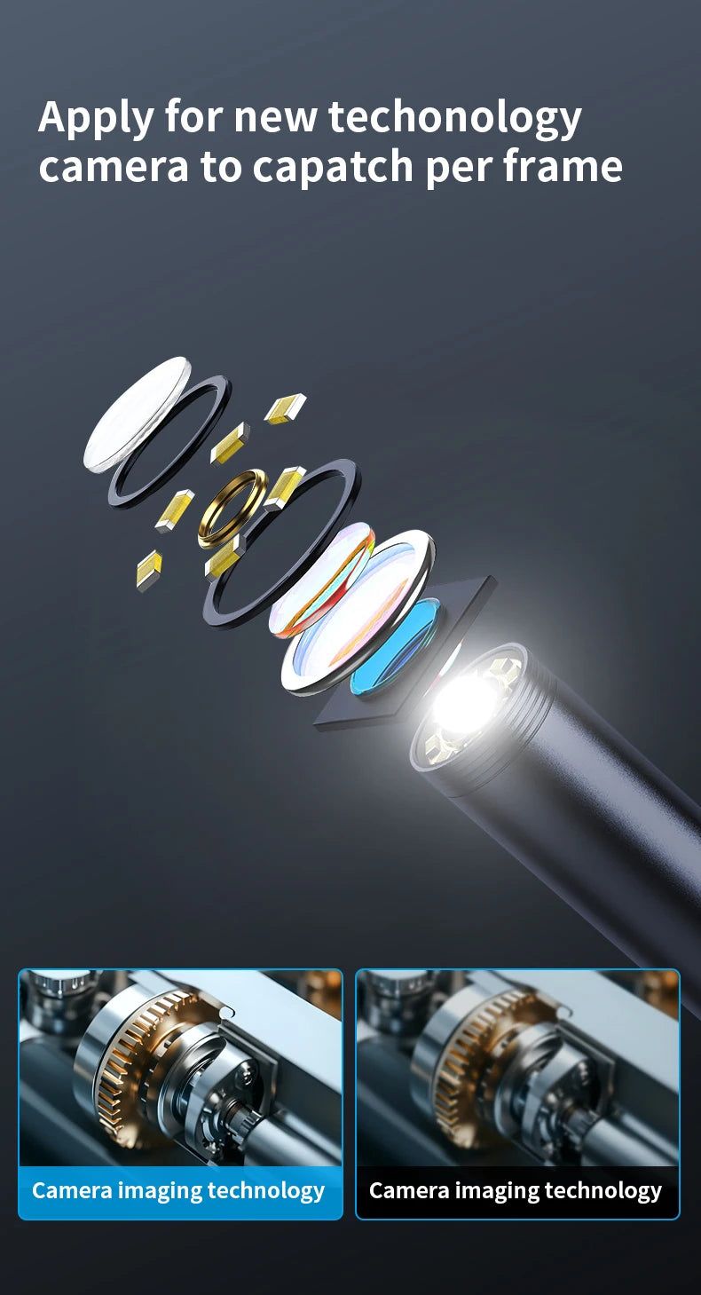 Caméra endoscope Android Type-C 7MM étanche IP67 à 6 LED, bore scope miniature avec 6 DEL