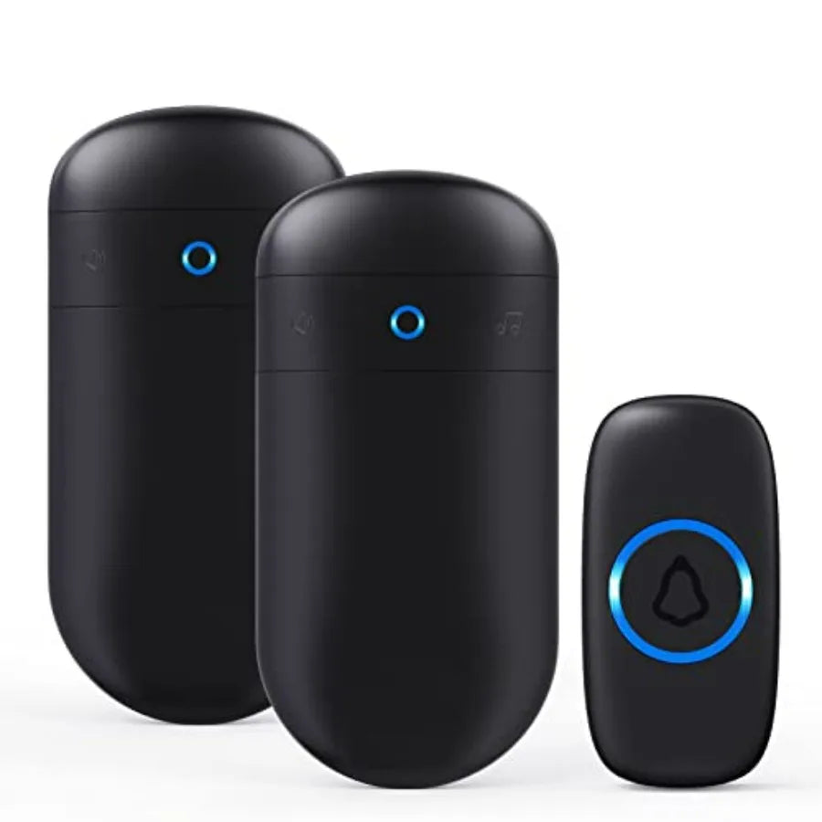 Wireless Doorbell with 52 Chimes and 110dB Loud Plug-In Receiver