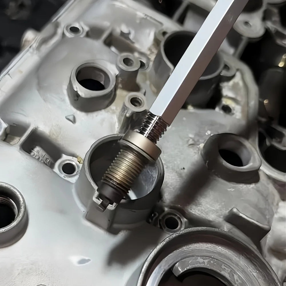 Para quitar bujías rotas, extracción fácil, tornillos rotos, conos invertidos, hexágonos, herramienta de reparación de coches, herramienta de rosca inversa
