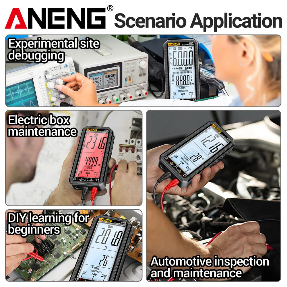 620A Auto-Ranging Digital Multimeter, 6000 Counts