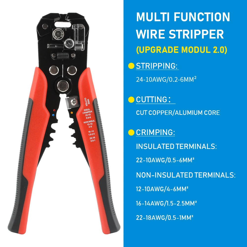 Multifunction Wire Stripper, Cutter and Crimper
