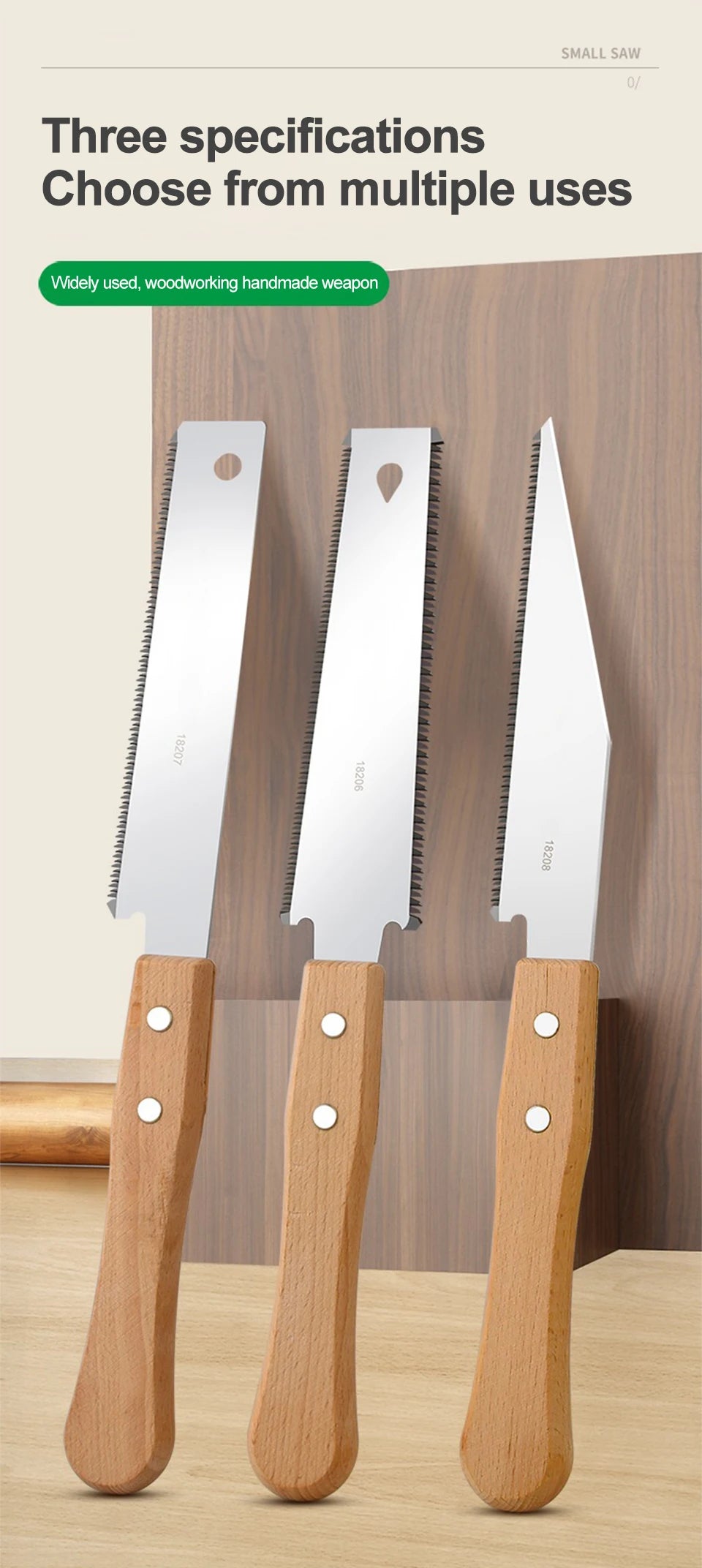 Japanese-Style Woodworking Pull Saw - Blade Options
