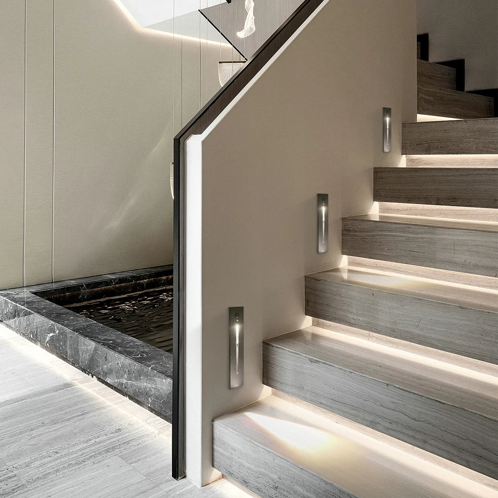 Recessed LED Stair Light - Sensor Options