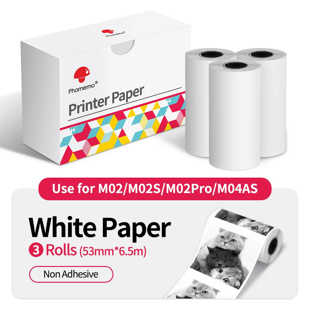 Thermal Printer Paper - Adhesive and Plain Options
