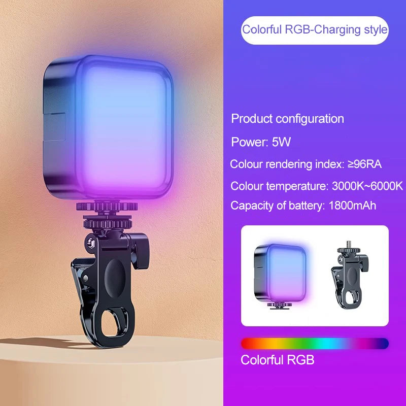 Rechargeable Ring Light - RGB and Tricolour Options