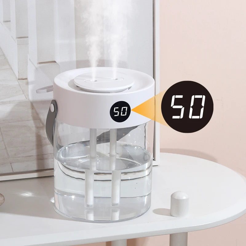 3 L USB Ultrasonic Humidifier with Dual Mist Outlets