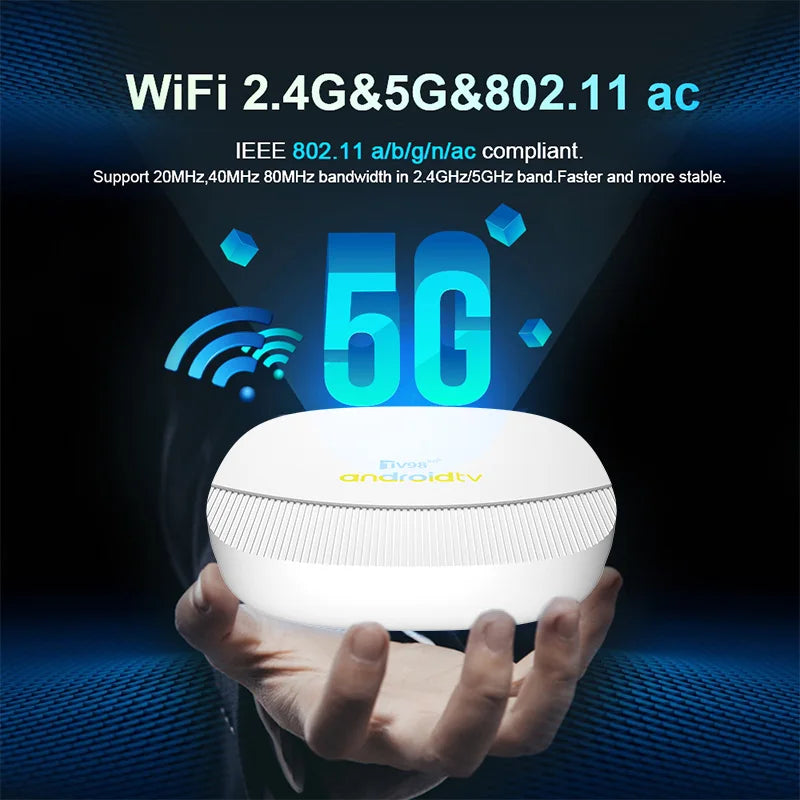TV98 ATV Max Android 14 TV Box Allwinner H313 2GB 8GB Wifi 6 BT 8K 4K AV1 Full HD Smart Media Player Voice control Set Top Box
