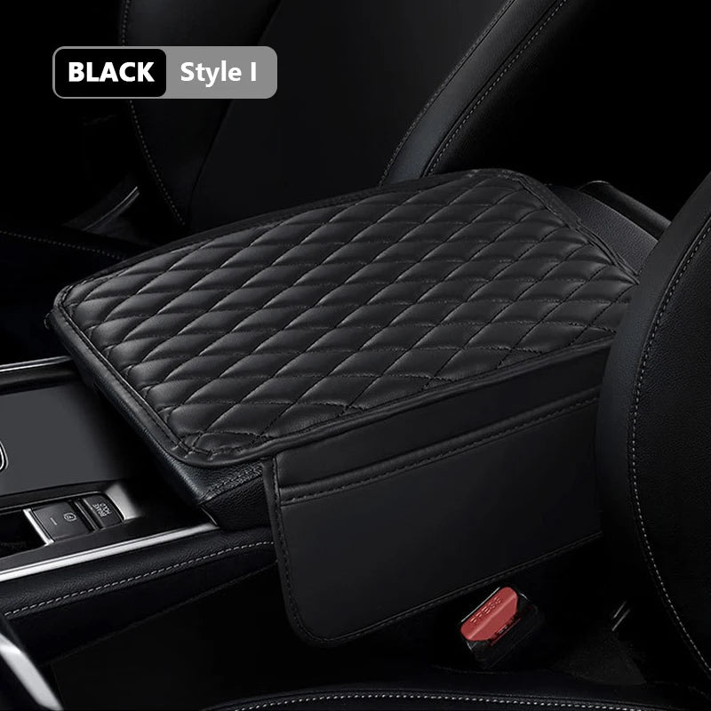 Universal Car Armrest Box Cover with Storage Pockets