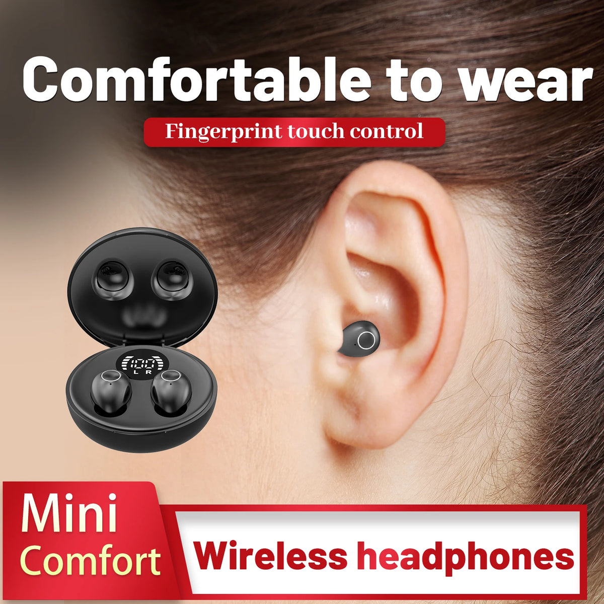 Ultra Small Invisible Wireless Bluetooth Earbuds