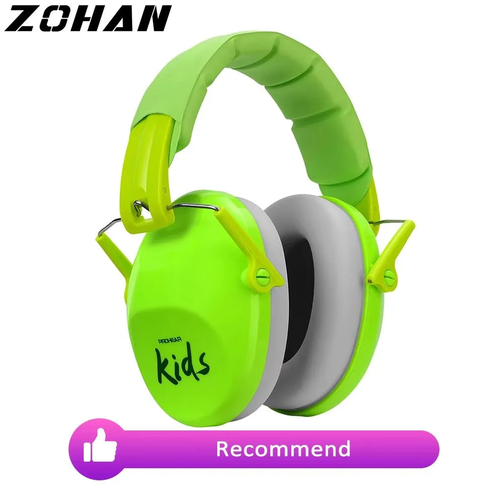 ZOHAN Kids Hearing Protection Earmuffs Baby Ear Defenders Noise Reduction Earmuff For Autism Children Toddlers Reading Sleeping 