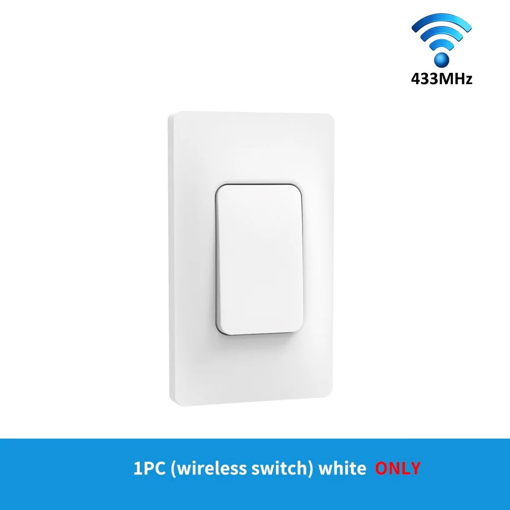 Interruttore a LED wireless cinetico 433MHz - kit opzioni