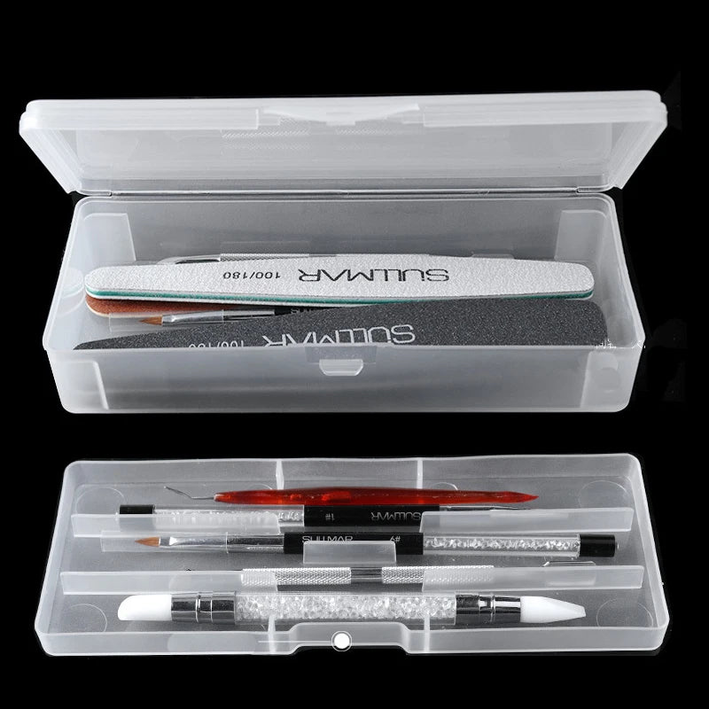 Double-Layer Nail Tool Storage Box