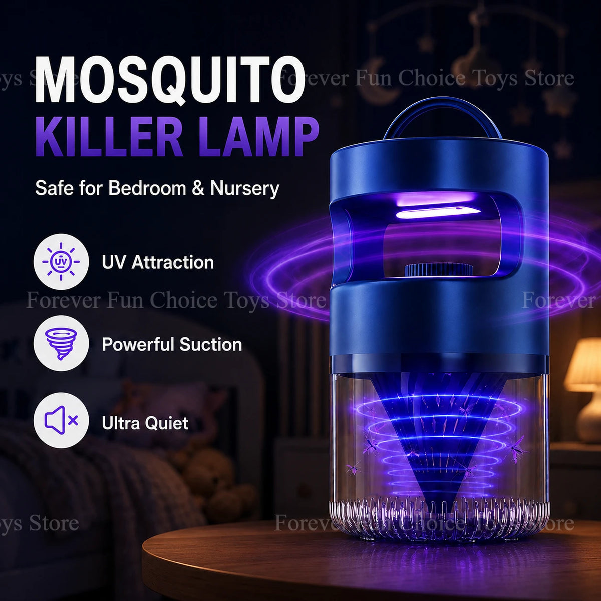 Suction-Type Insect Trap Lamp