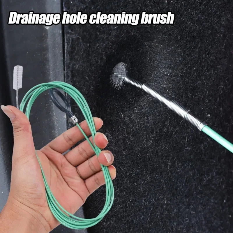 2/3m Car Sewer Unclogger Cleaning Brush Car Sunroof Long Hose Drain Hole Drain Unclogger Car Pipe Tool Cleaner Auto Accessories