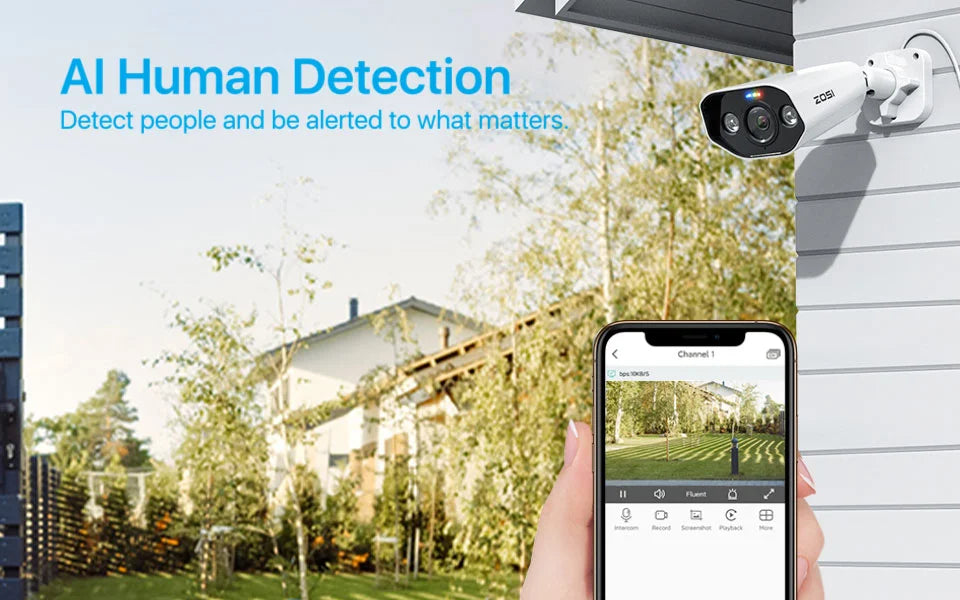 ZOSI 16-Channel 8MP PoE Security Camera System with 4TB HDD