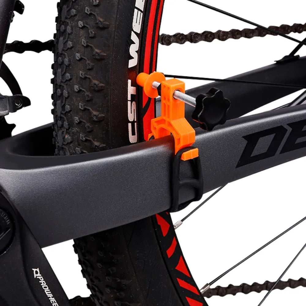 Portable Bicycle Wheel Truing Tool with Wrench