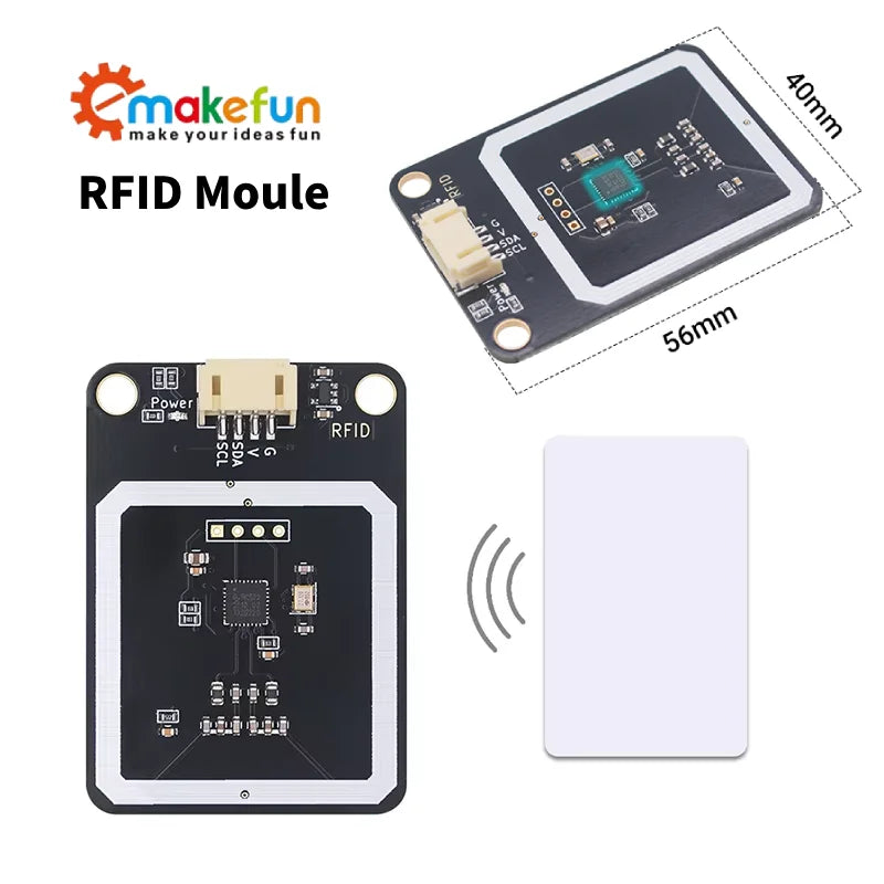 Modul RFID čítačky RC522, 13,56 MHz