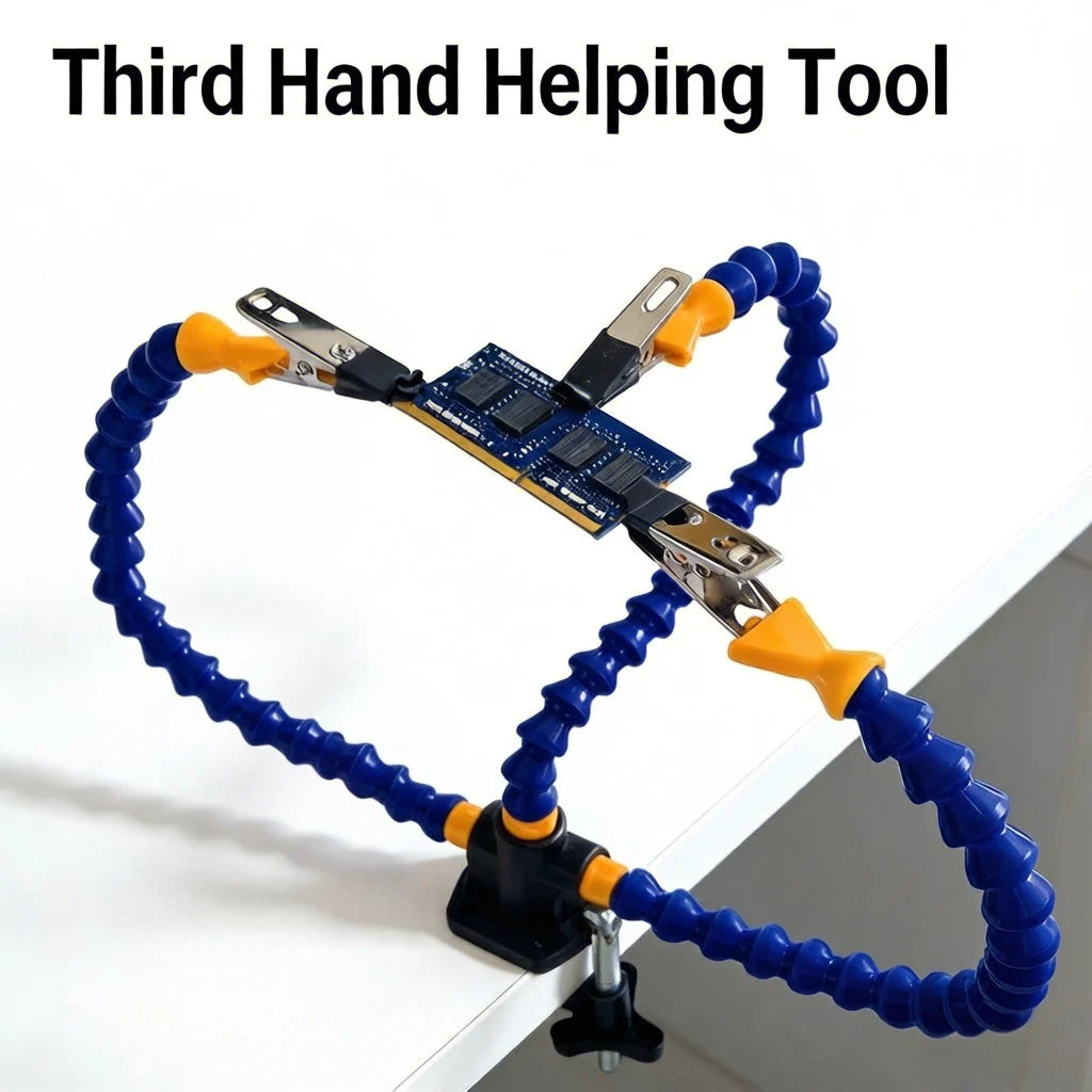 Support de soudage à mains libres flexible avec pince de table
