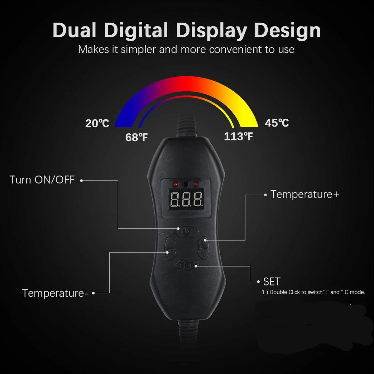 Zaailingverwarming mat met digitaal thermostaat