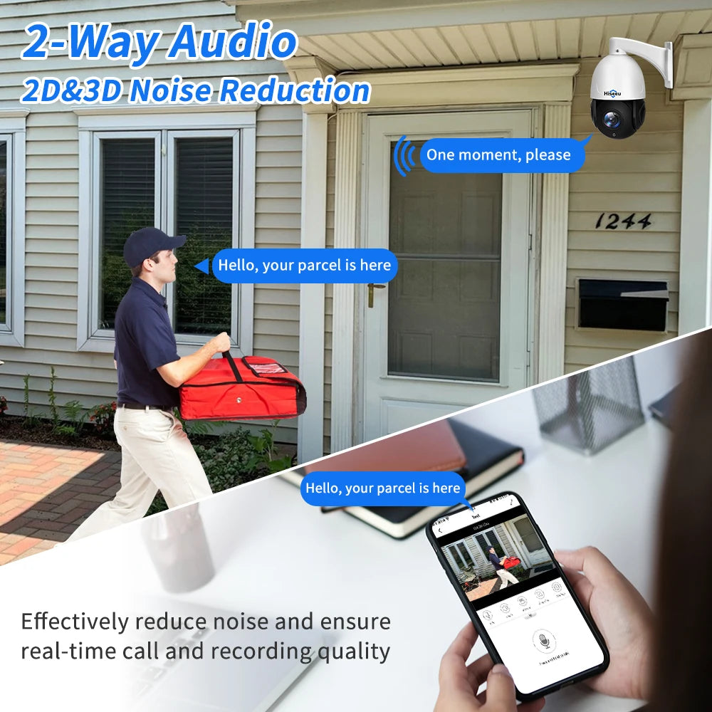 8MP PTZ PoE Outdoor Dome Camera 30X Optical Zoom