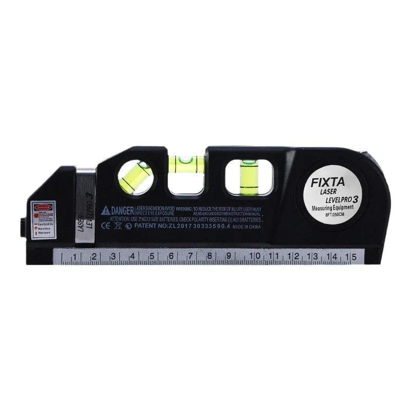 Laser Line Level with 2.5 m Tape Measure