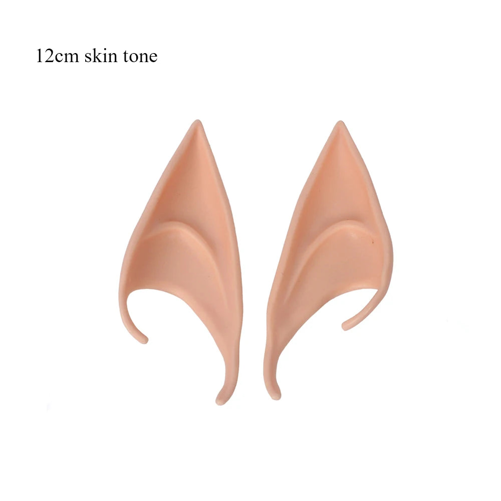 Mysterious Angel Elf Ears Latex Ears for Fairy Cosplay Costume Accessories Halloween Decoration Photo Props Adult Kids Toys 