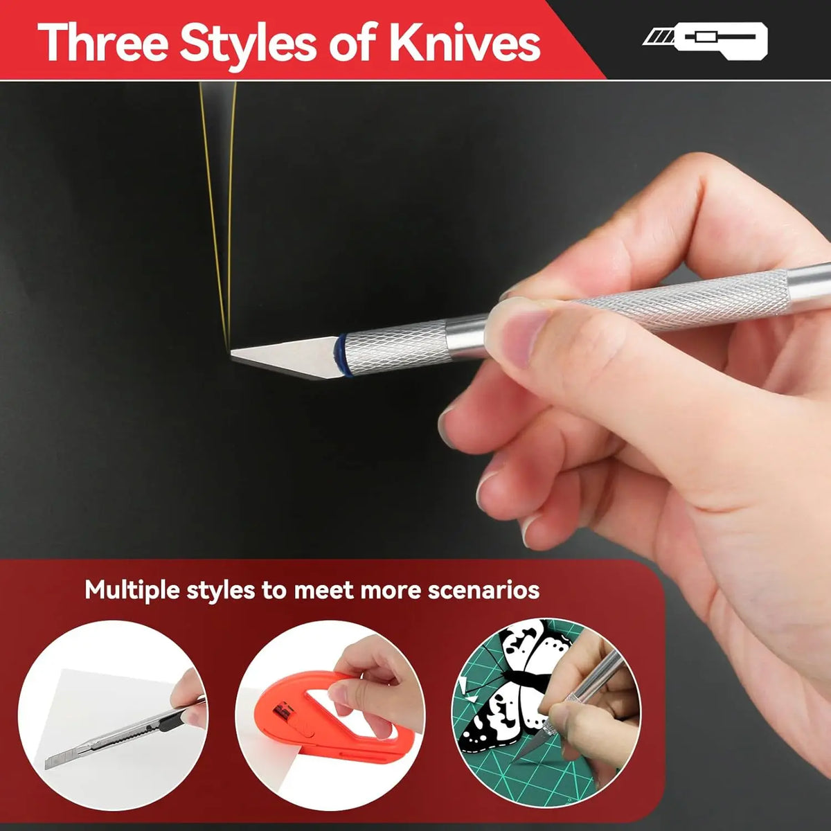 Car Film Wrapping Tool Kit Window Tinting Tools Vinyl Wrap Felt Squeegee Wrap Stick Vinyl Cutter Utility Knife Plastic Scraper