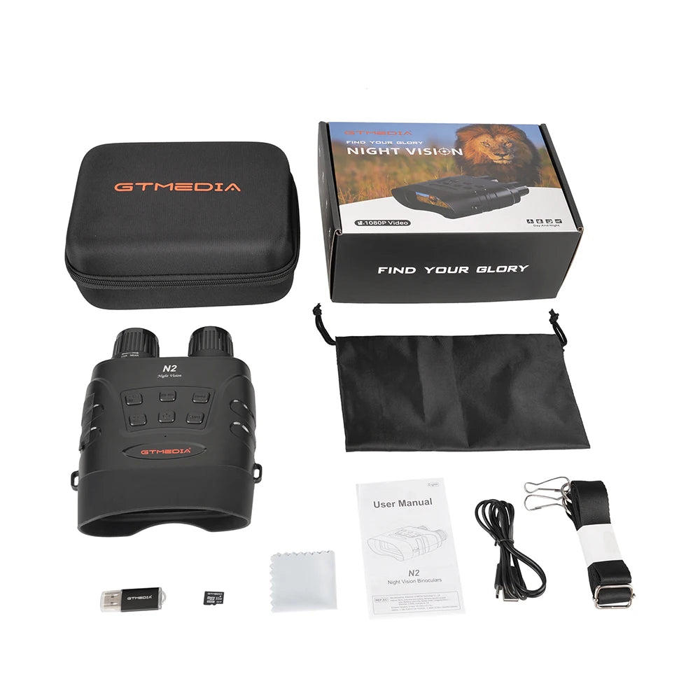 GTMEDIA N2 Night Vision Binoculars with 5X Zoom and 1080P