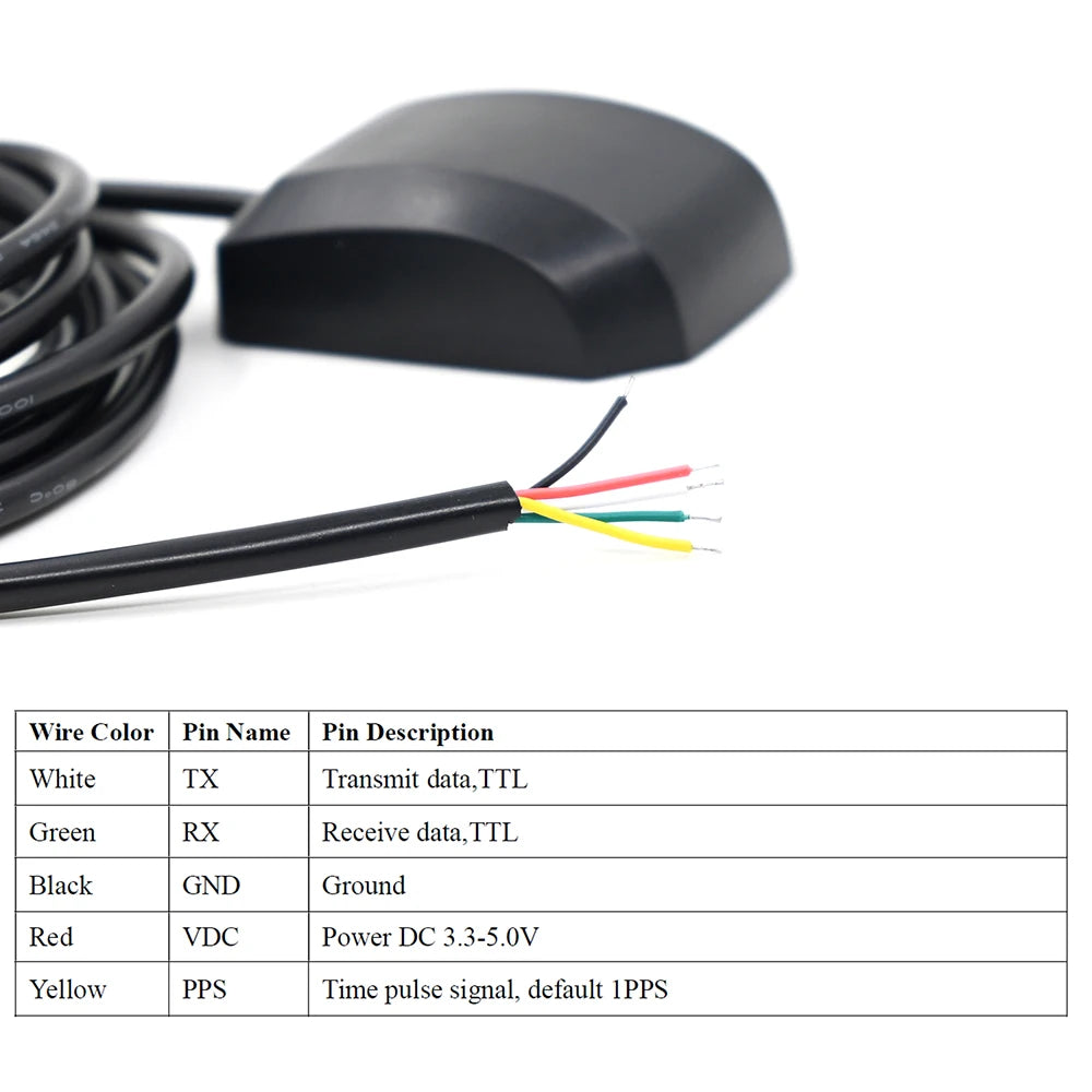 QUESCAN M10 smart GPS GNSS-mottaker GPS Galileo GLONASS BeiDou QZSS SBAS antennemodul NTP GPS 1PPS PPS-timing,1-25Hz