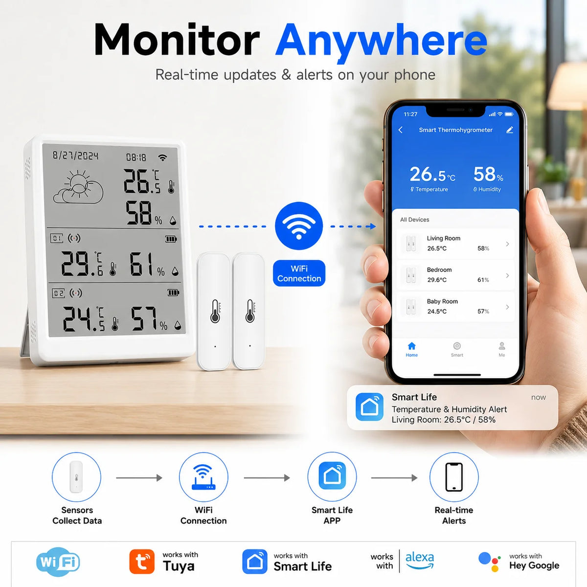 TH16 Wi-Fi Climate Station - Sensor Options