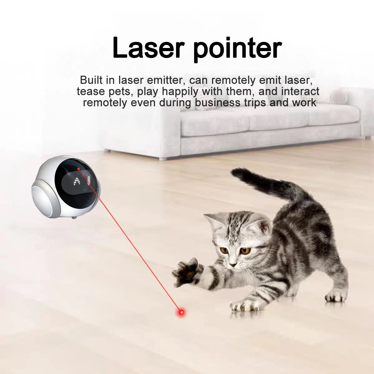 AIOOK Smart Robot Camera 5G WiFi HD 2K Camera Pet Tracking Laser Indicator TUYA Pet Camera Auto Charging Auto Obstacle Avoidance 