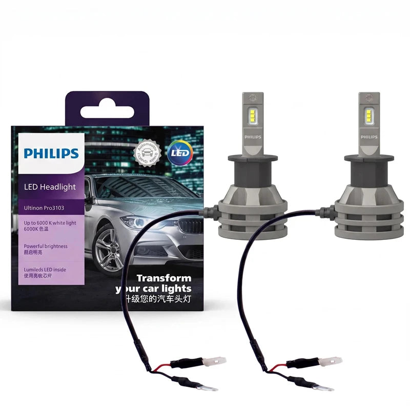 Philips LED H1 H3 H4 H7 H11 Ultinon Pro3101 12V/24V 6000K jasný biely HB3 9005 HB4 9006 HIR2 9012 auto svetlá LED lampy