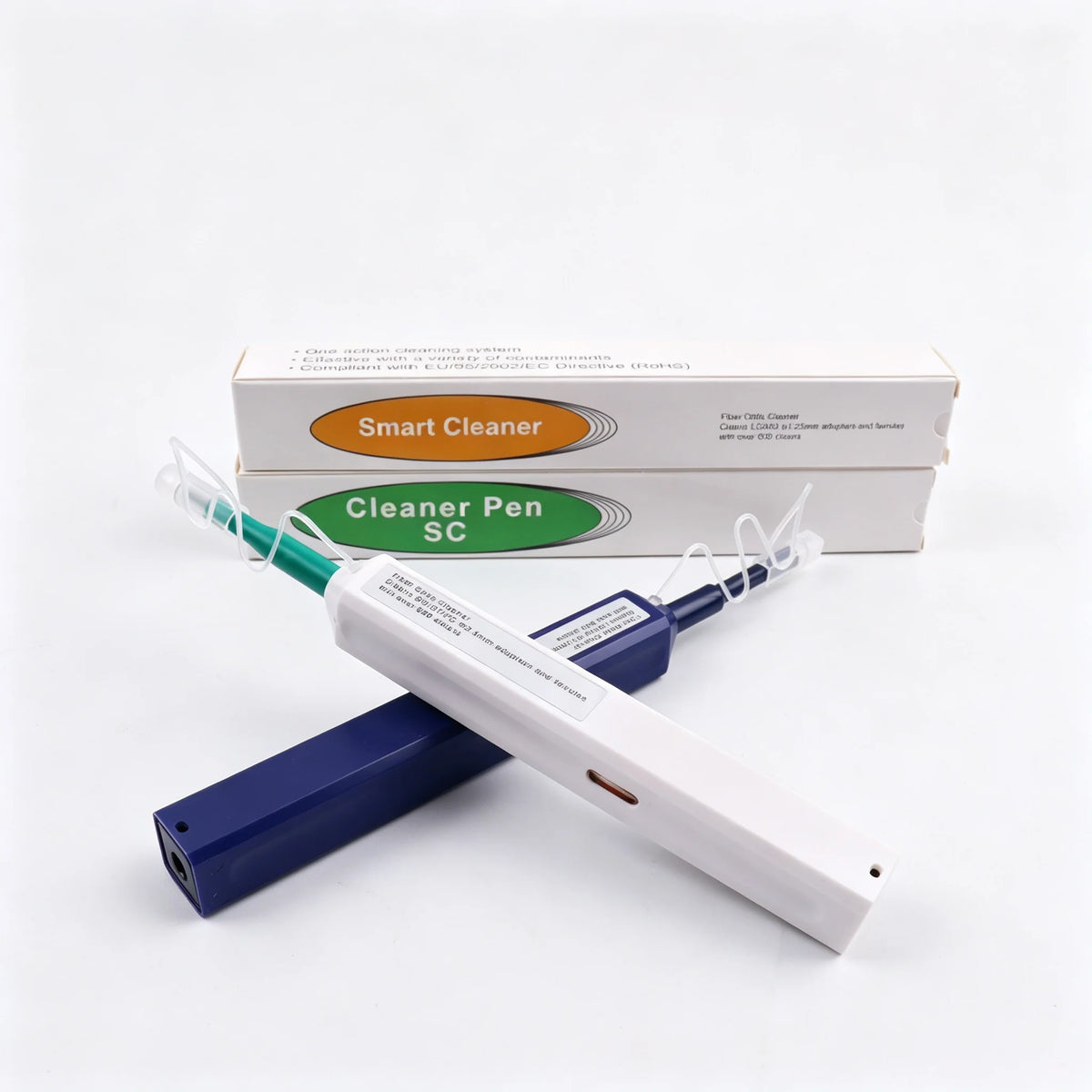 Two Fiber Optic Connector Cleaning Pens – 1.25 and 2.5 mm