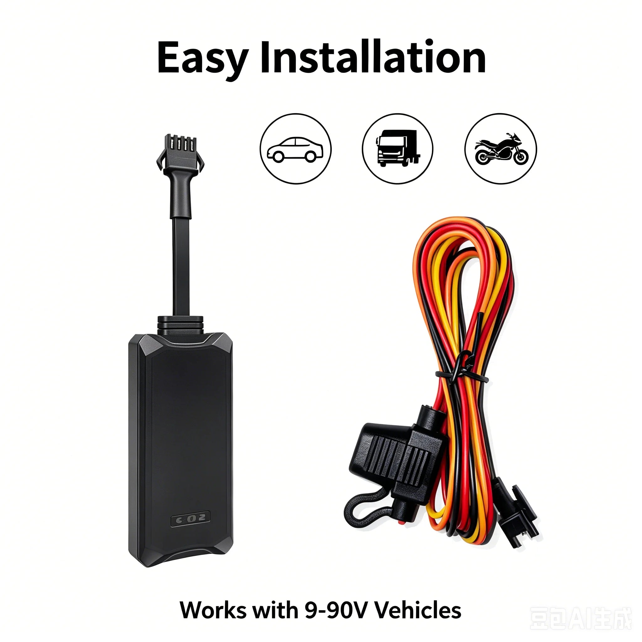 Traceur GPS pour voiture 2G GSM Dispositif de suivi automobile G17 Anti-vol Alarme anticollision/g- pas? Vibrationnel Gestion de flotte Batterie intégrée