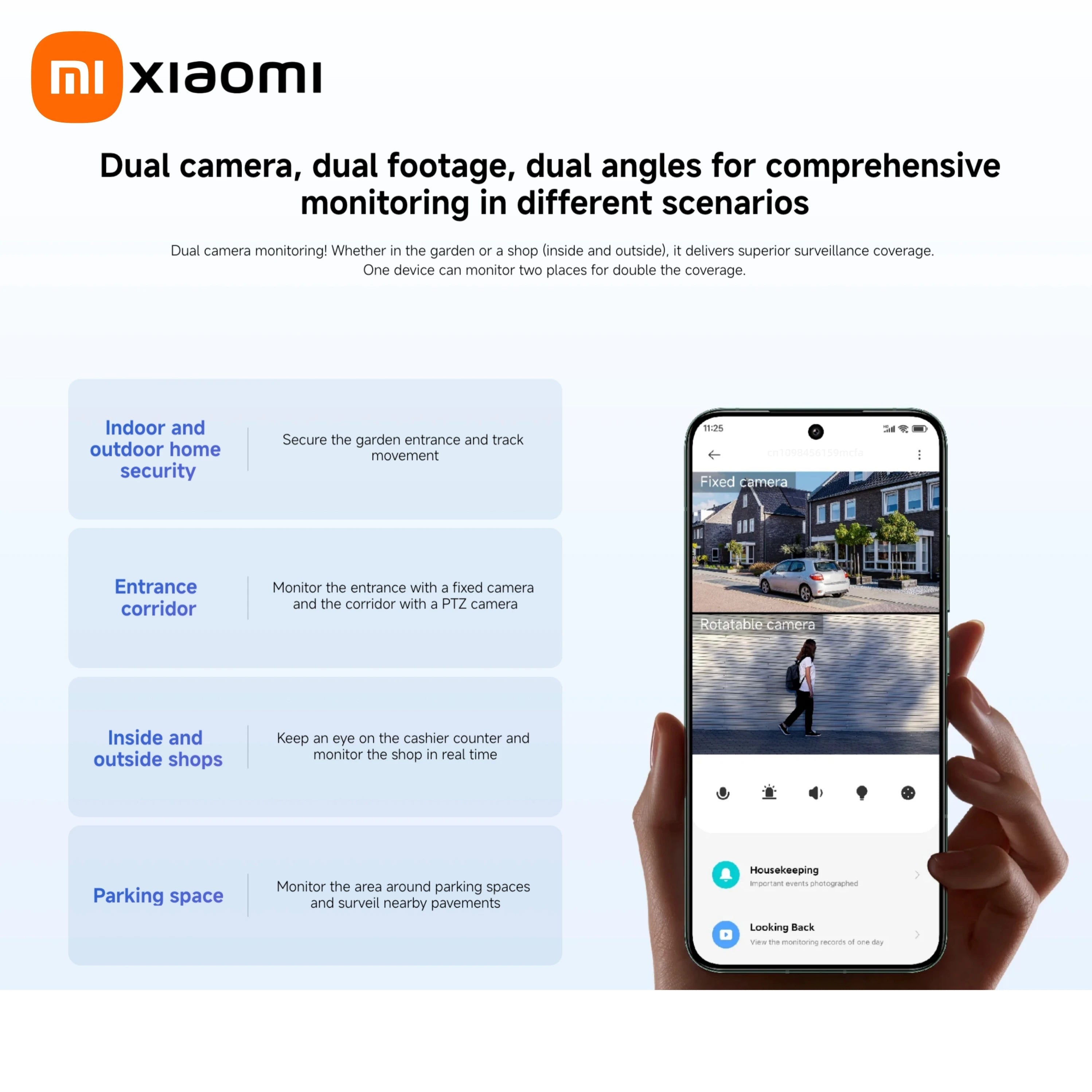 Xiaomi Outdoor CW500 Dual Camera Version IP66 Security Protection CCTV AI Detection Full-Color Night Vision Smart Home Mi home 