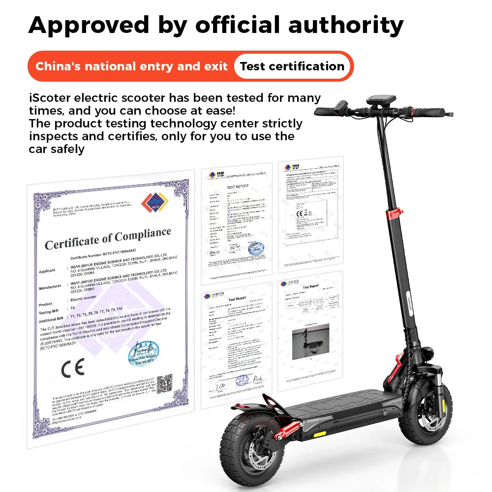 iScooter iX3 Powerful Electric Scooter for Off‑Road and City Riding