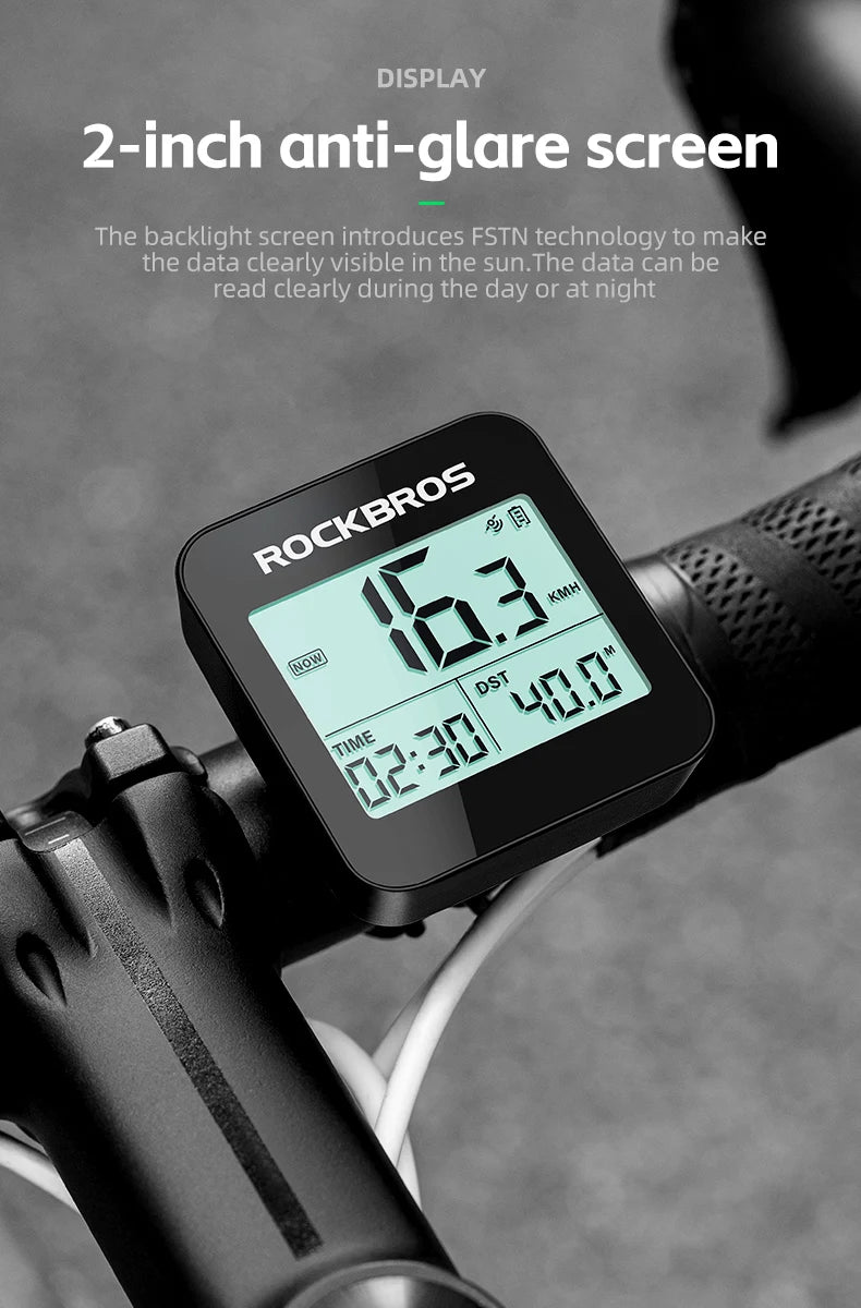 GPS Bike Computer with Speed, Odometer & 20H Battery Waterproof