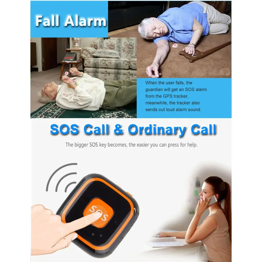 Kids Elder Car GPS Tracker Kinderen GPS V28 Locator Pendant Twee-wegs gesprekken Valalarm Gratis APP WIFI GPS LBS-tracking SOS bellen