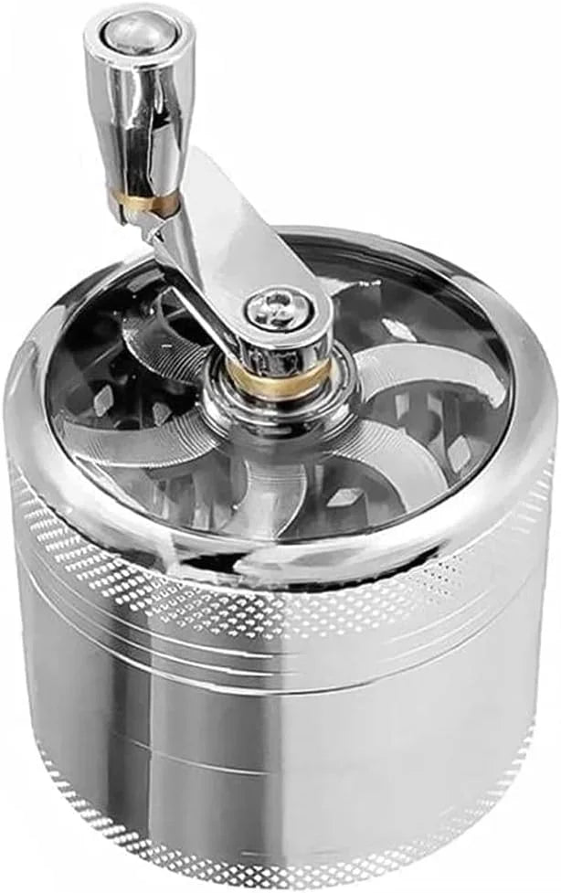 Manual Metal Spice Grinder, Black or Silver