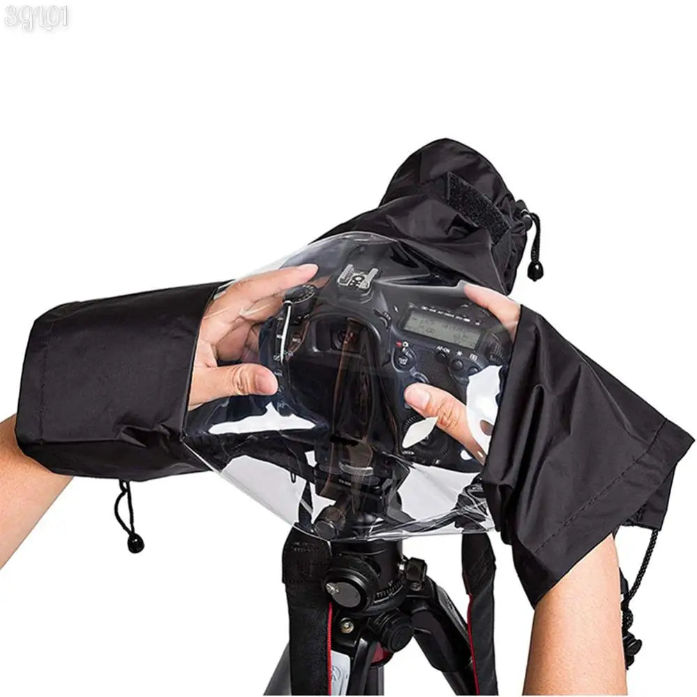 Capa de Chuva para Câmera com Janela de Visualização e Mangas Laterais