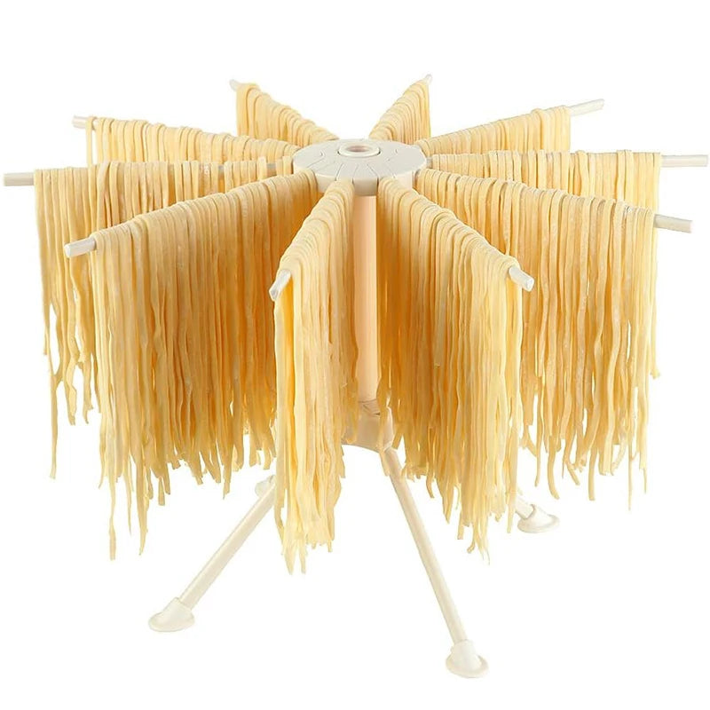 Folding 10-Arm Pasta Drying Rack