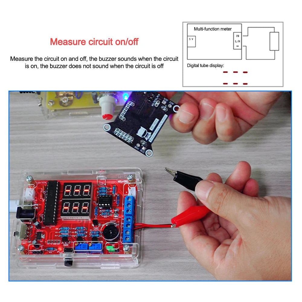 DIY sada multifunkčního měřiče a generátoru signálu PWM