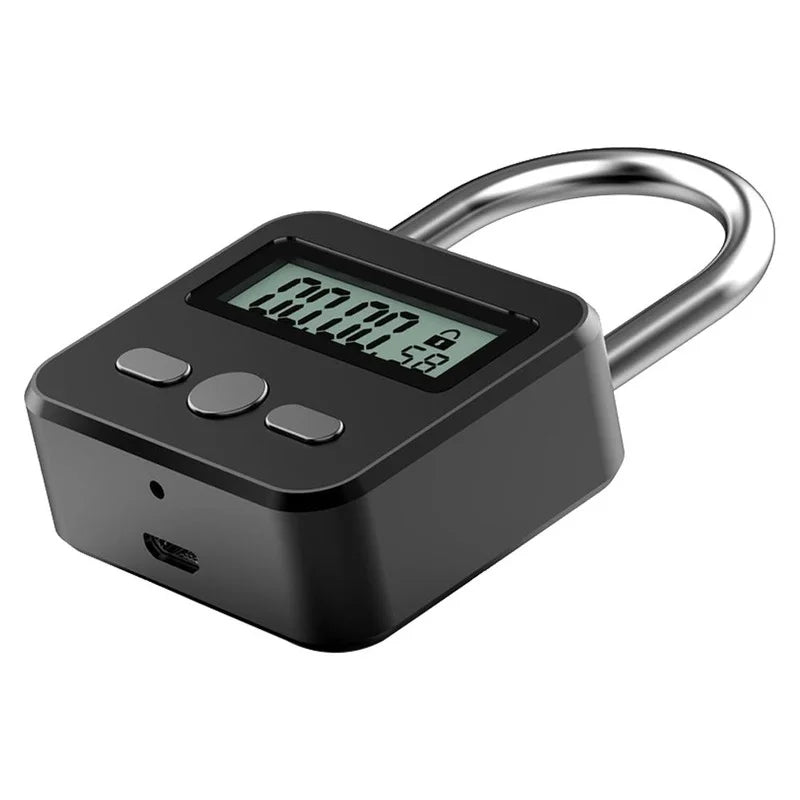 Rechargeable Timer Padlock with LCD