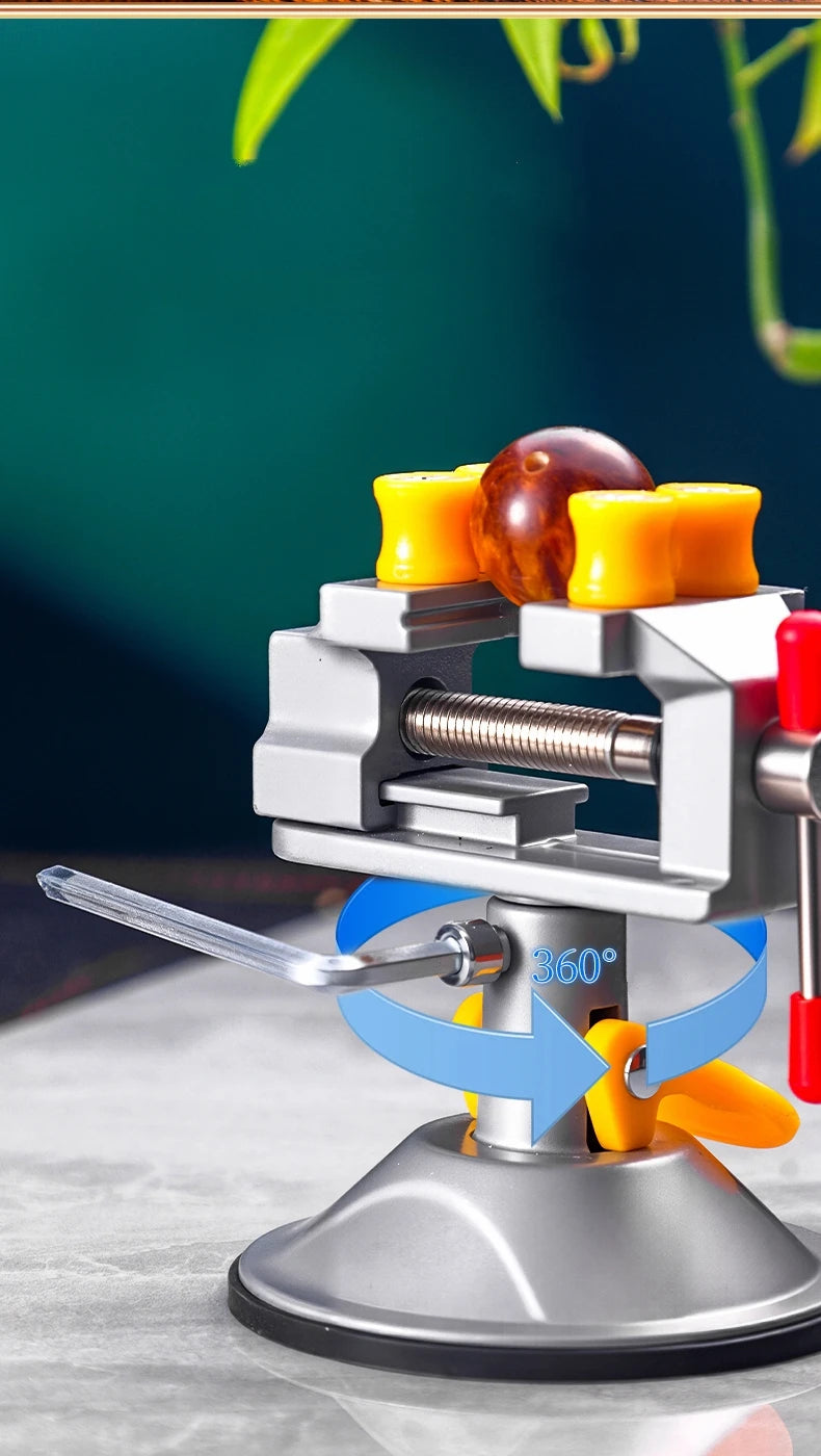 Vise de table à base d’aspiration mini, finition sélectionnée