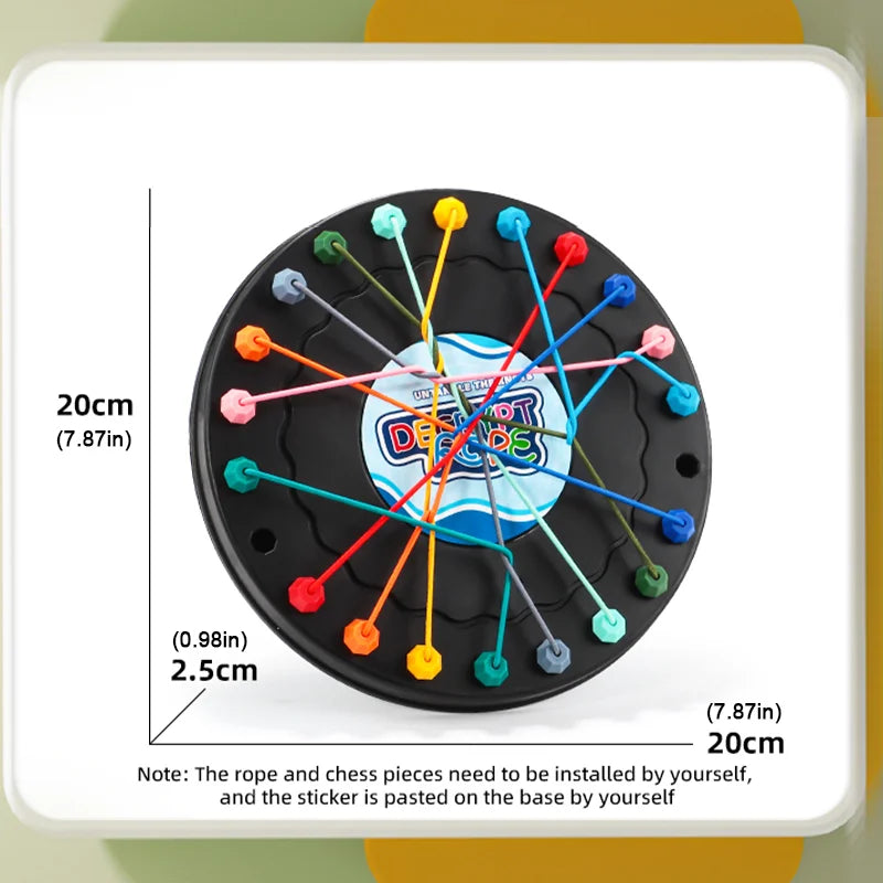 2025 New Rope Breaking Battle Challenge Puzzle Toy Knot Toy Children's Rope Decoding Game Logic Training 