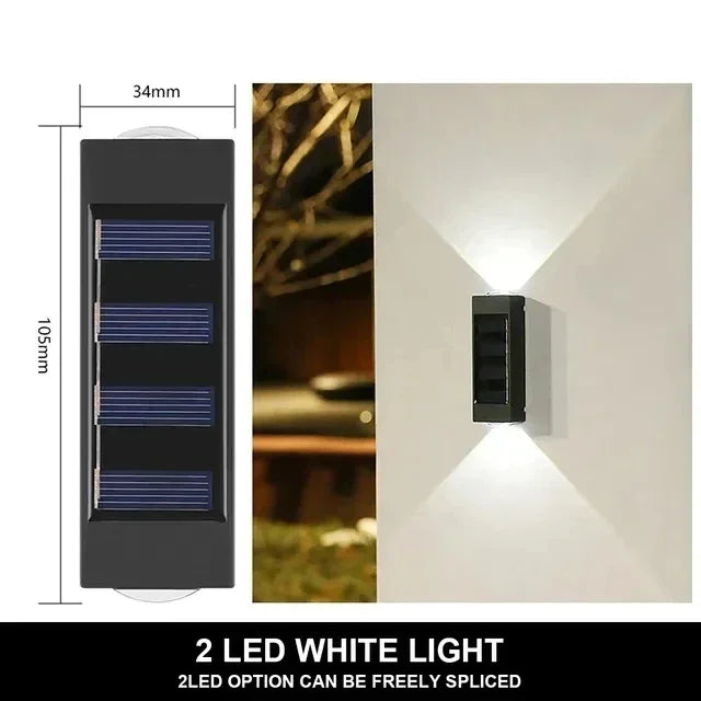 Solar Up-and-Down Wall Light - LED Options