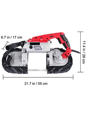 5-Inch Portable Band Saw with Variable Speed 1100W Motor