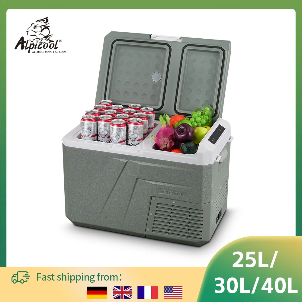 Alpicool QX Portable Car Refrigerator Freezer, 25L/30L/40L