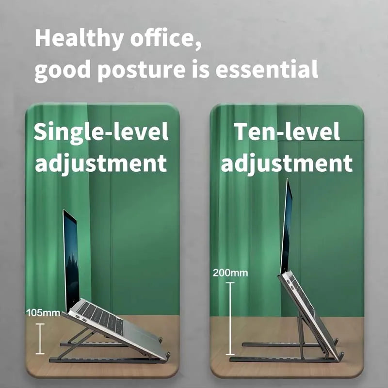 Suport pliabil și reglabil pentru laptop