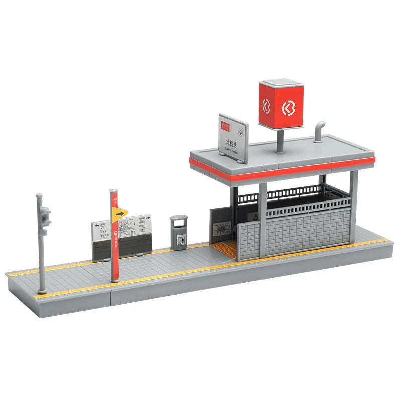 1:64 Subway Exit Building Diorama Model